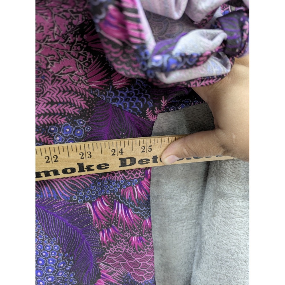 Vintage Popover Top Womens 2X (Estimated) Tie Sleeves Flaw (pics) - Picture 3 of 7